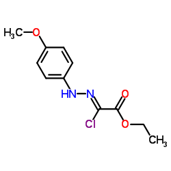 Acetic acid, 2-chloro-2-[2-(4-methoxyphenyl)hydrazinylidene], ethyl ester